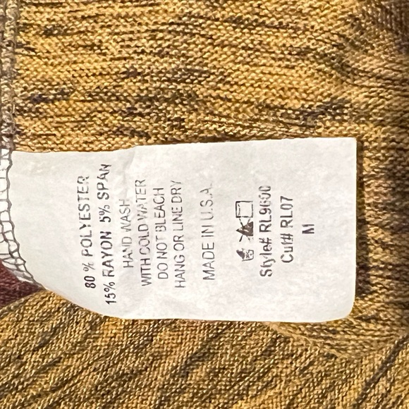 Red Lilly Women’s Fall Colorblock Long Sleeve Cardigan Size Medium - Picture 4 of 5